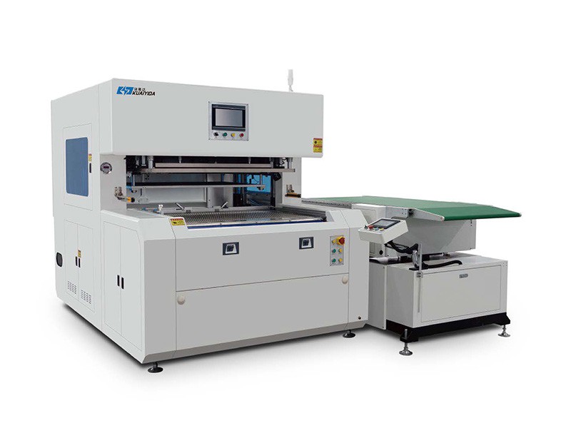 DOUBLE FUNCTION SEMI-AUTO STRIPPING & BLANKING MACHINE (Whole Blank + Row Blank)
